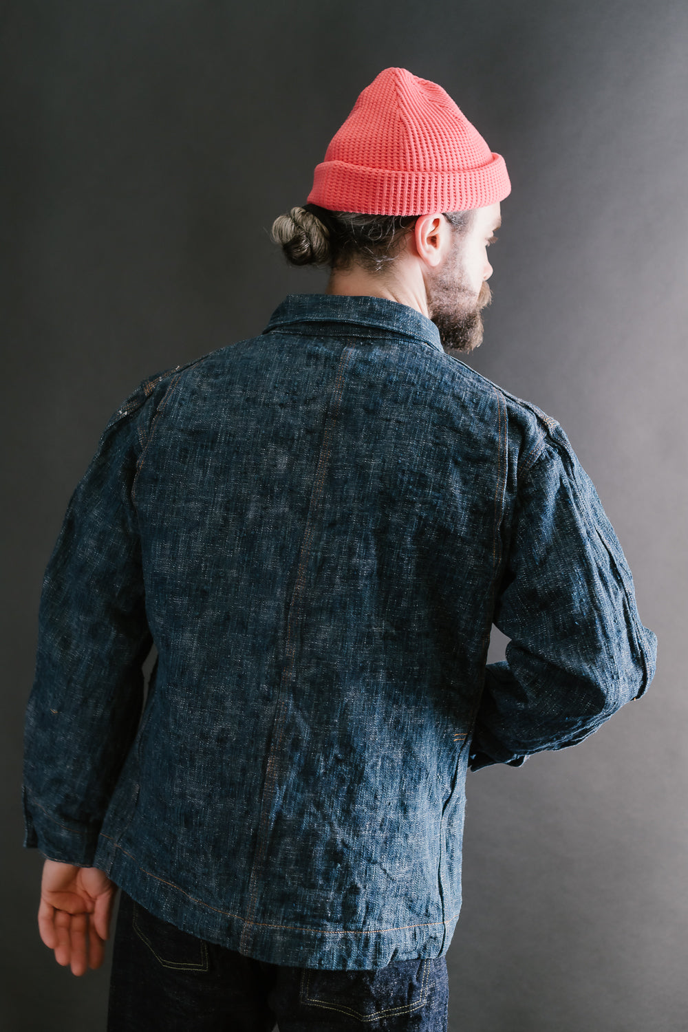 GZ-15CVRL-0611 - 15oz Skein Dyed Coverall - Green Indigo