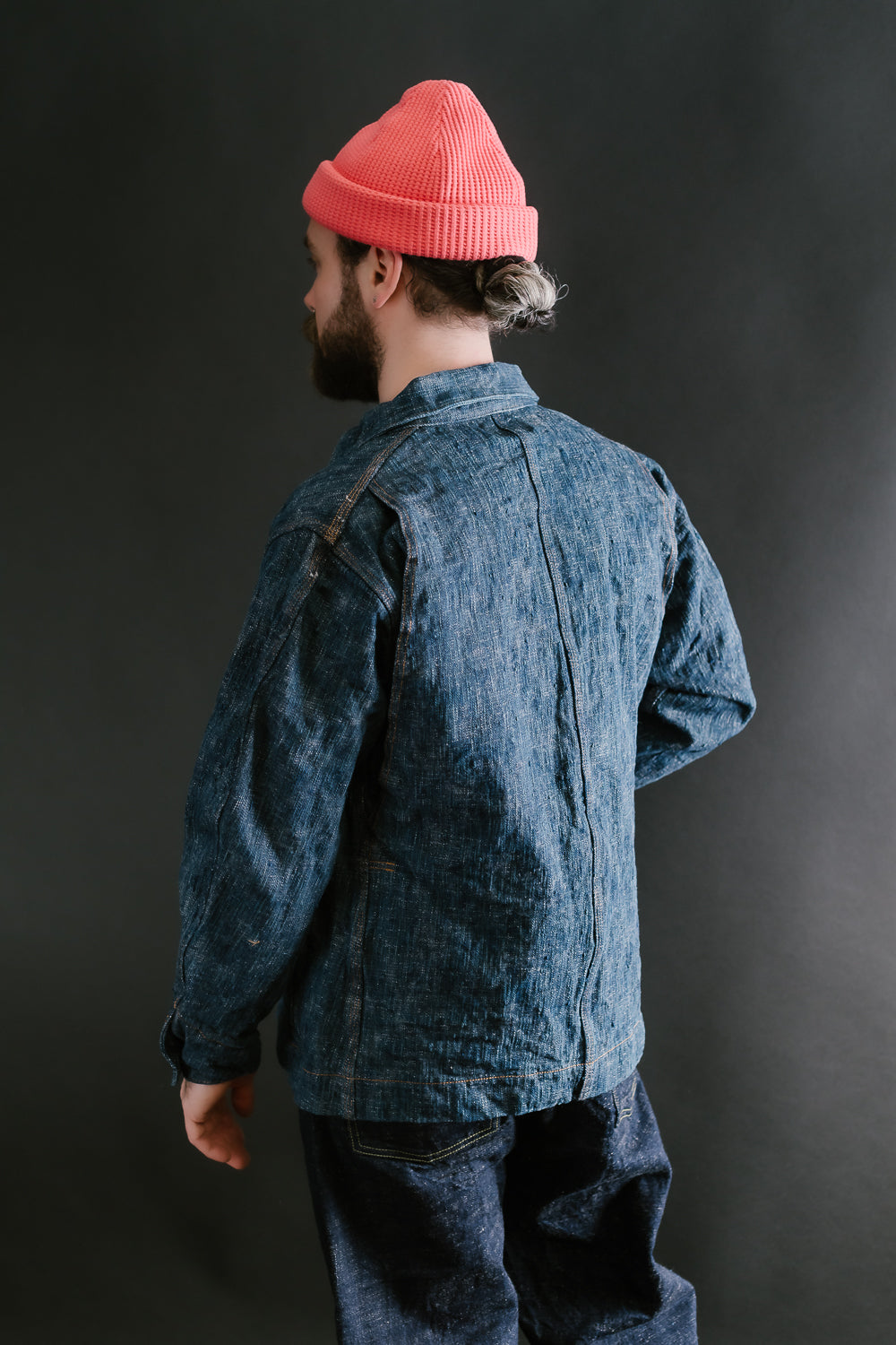 GZ-15CVRL-0611 - 15oz Skein Dyed Coverall - Green Indigo