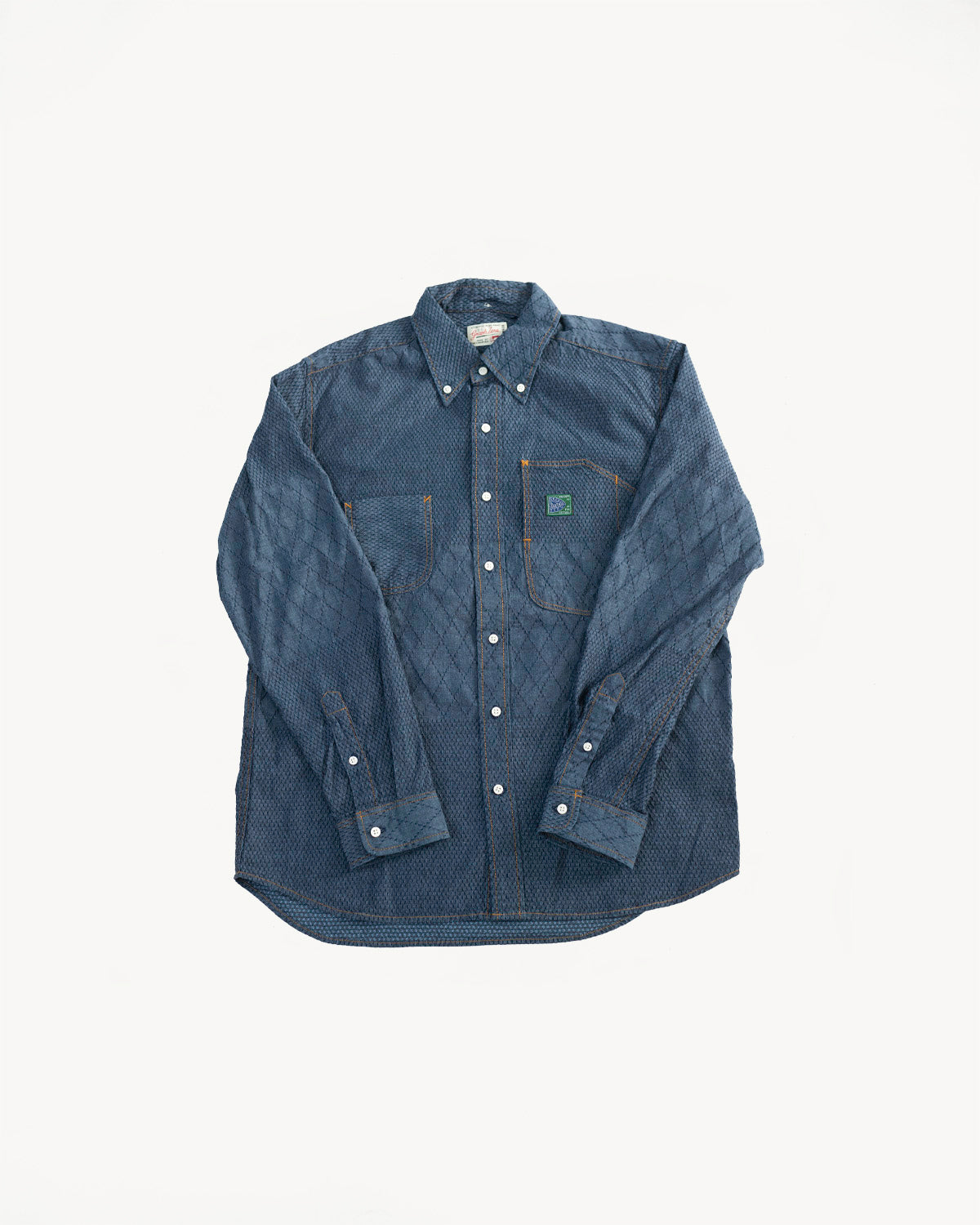 GZ-SBDKN-0310 - Standard Button Down Long Sleeve Shirt - Kendo Blue