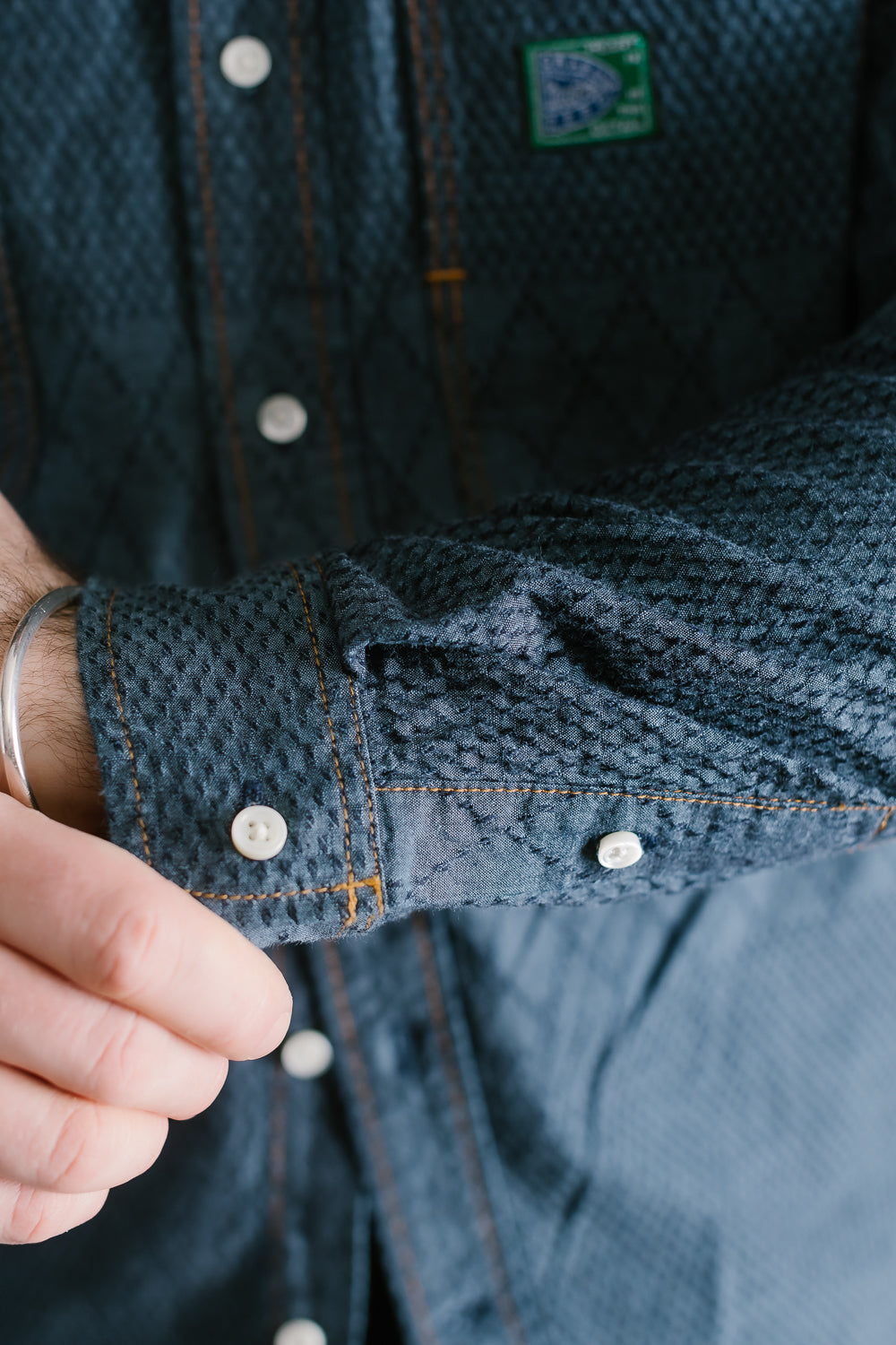 GZ-SBDKN-0310 - Standard Button Down Long Sleeve Shirt - Kendo Blue