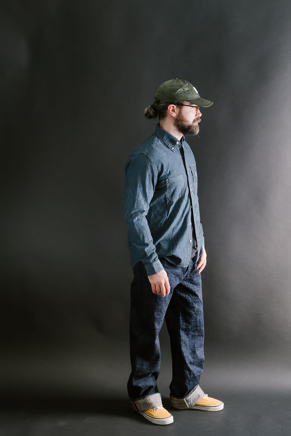 GZ-SBDKN-0310 - Standard Button Down Long Sleeve Shirt - Kendo Blue