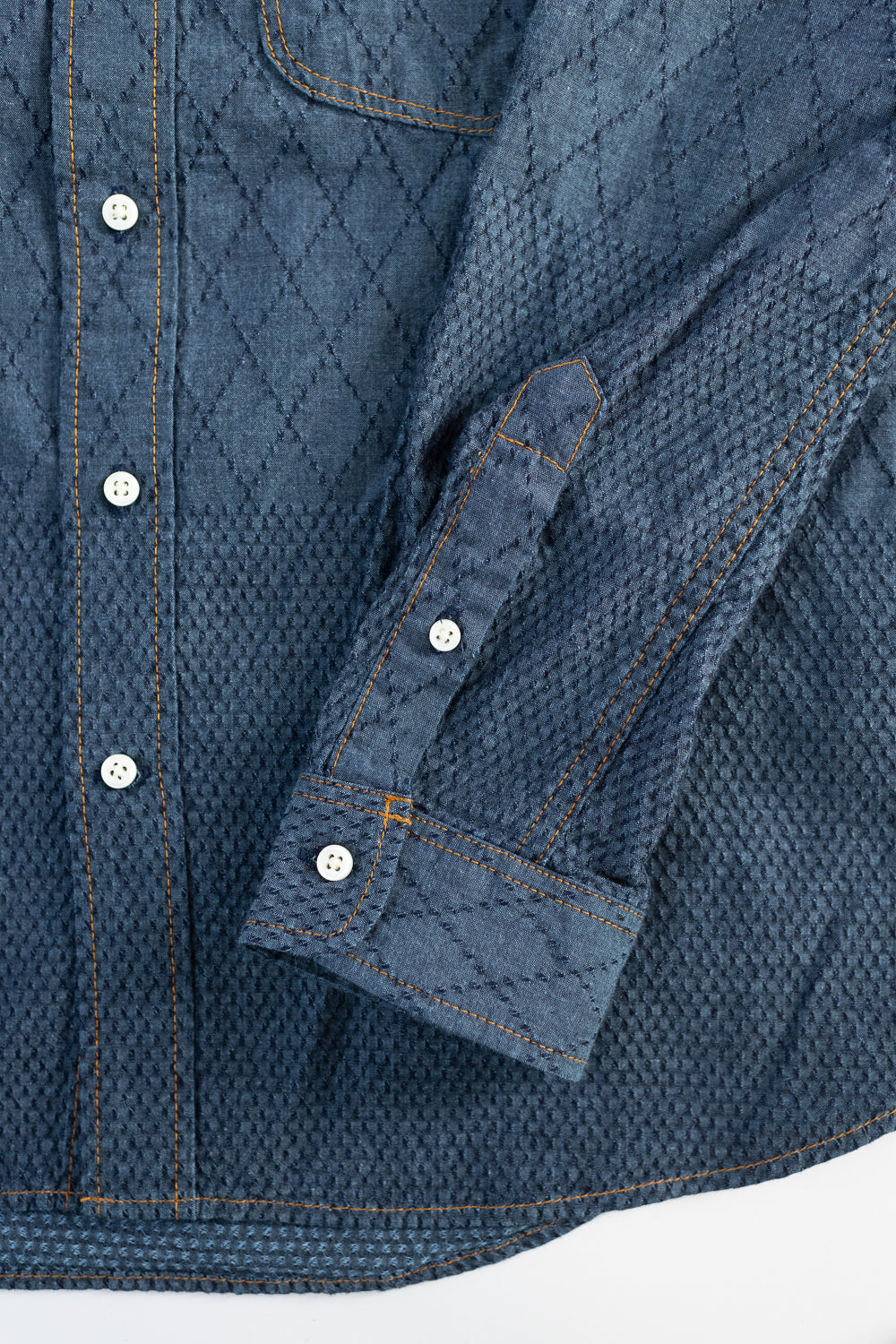 GZ-SBDKN-0310 - Standard Button Down Long Sleeve Shirt - Kendo Blue