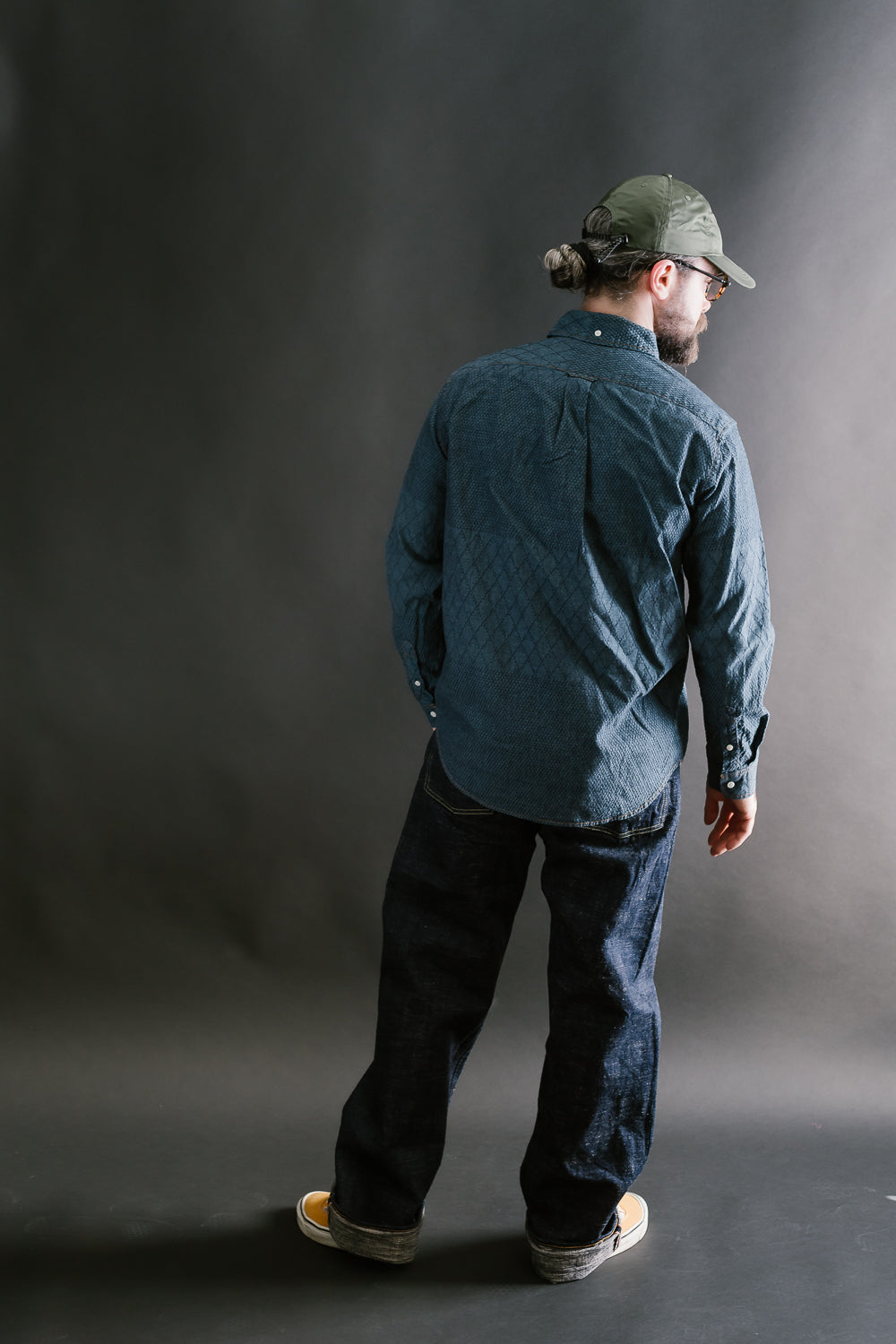 GZ-SBDKN-0310 - Standard Button Down Long Sleeve Shirt - Kendo Blue