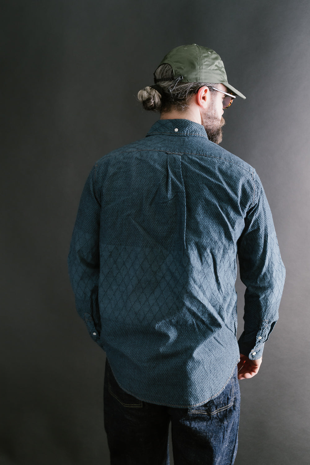 GZ-SBDKN-0310 - Standard Button Down Long Sleeve Shirt - Kendo Blue