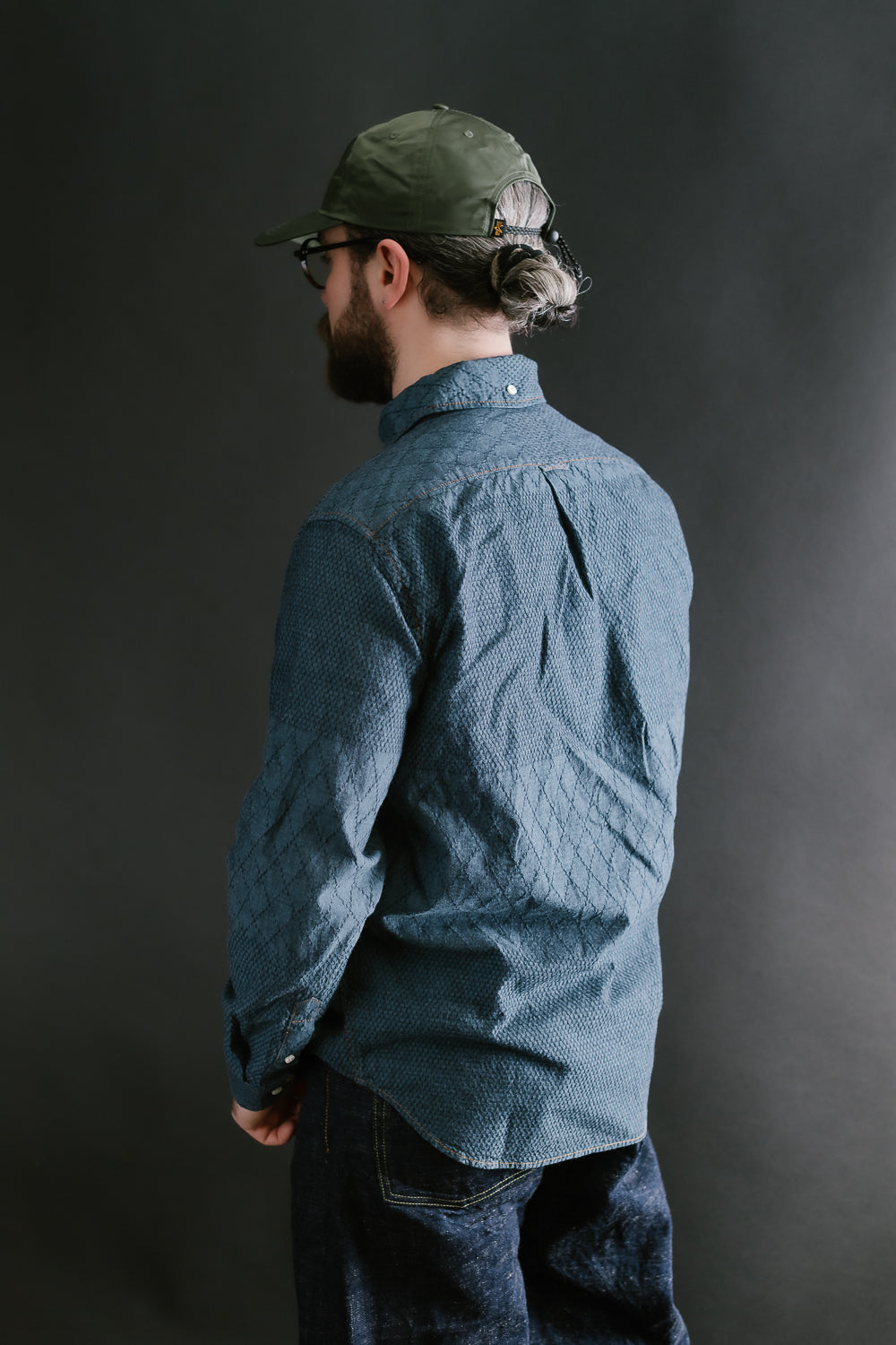 GZ-SBDKN-0310 - Standard Button Down Long Sleeve Shirt - Kendo Blue