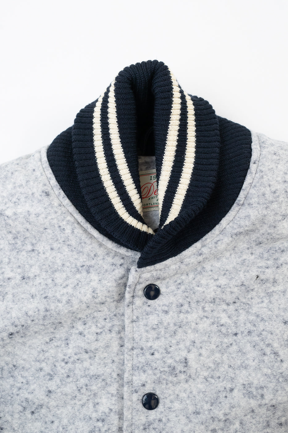 Club Jacket - Natural, Navy Heather