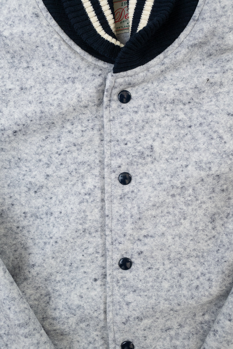 Club Jacket - Natural, Navy Heather