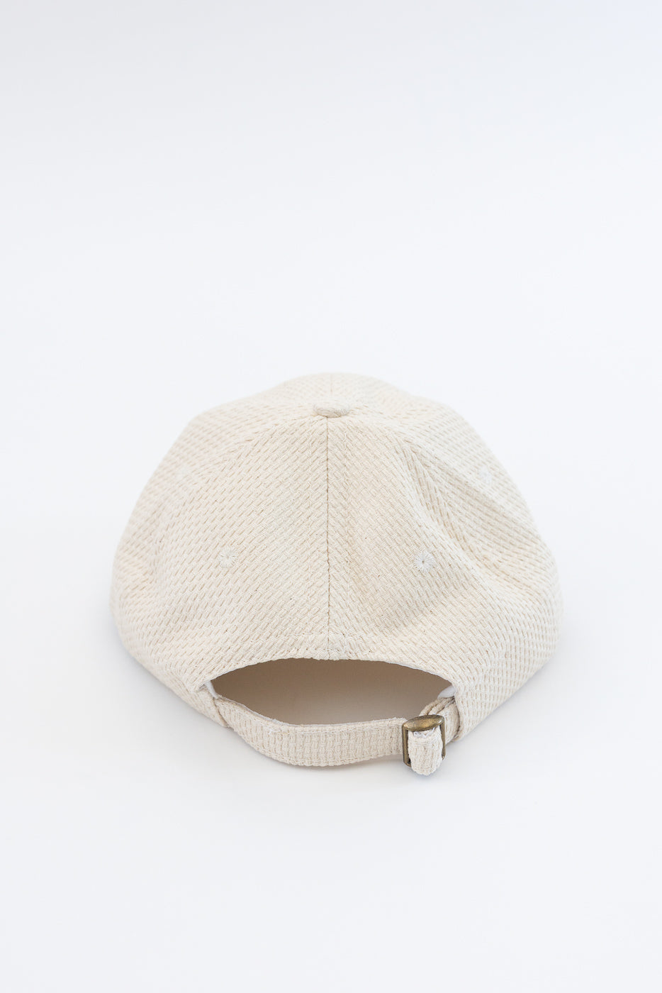 Sashiko Cotton Baseball Hat - Natural | Dant
