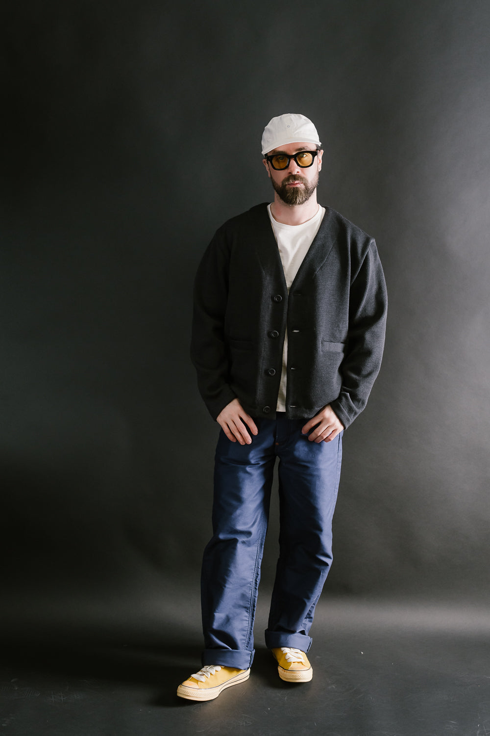 Slouchy Cardigan - Dark Charcoal