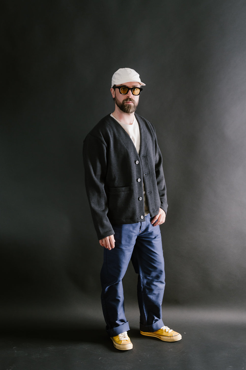 Slouchy Cardigan - Dark Charcoal