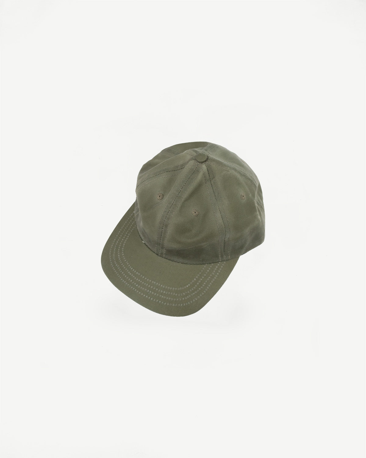 Waxed Canvas Baseball Hat - Light Moss
