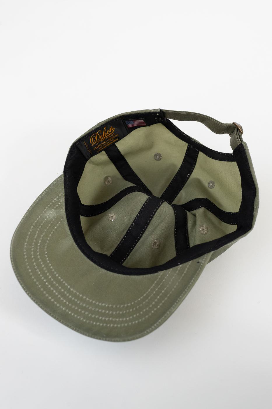 Waxed Canvas Baseball Hat - Light Moss