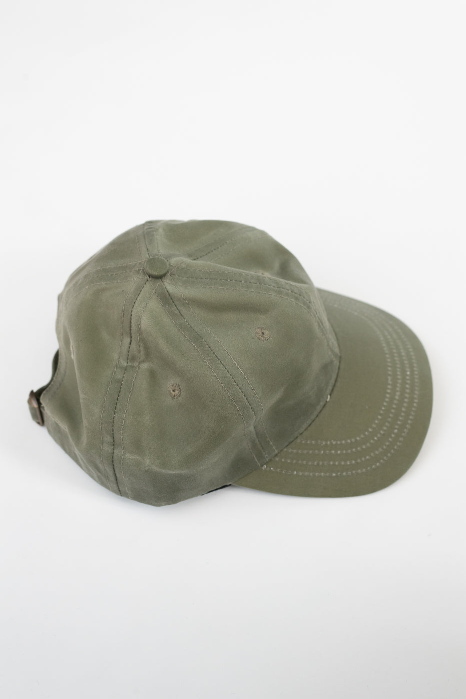 Waxed Canvas Baseball Hat - Light Moss