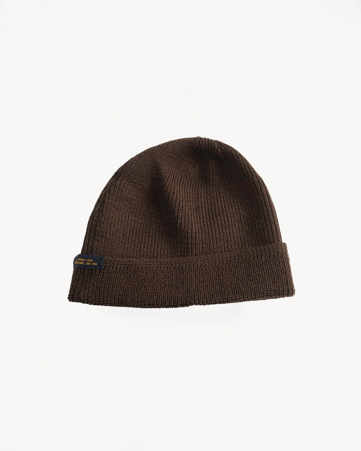Wool Knit Watch Cap - Brown