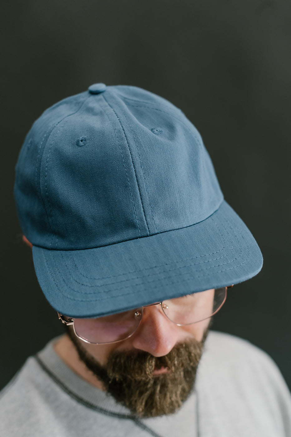 Unstructured Baseball Hat - Mock Blue