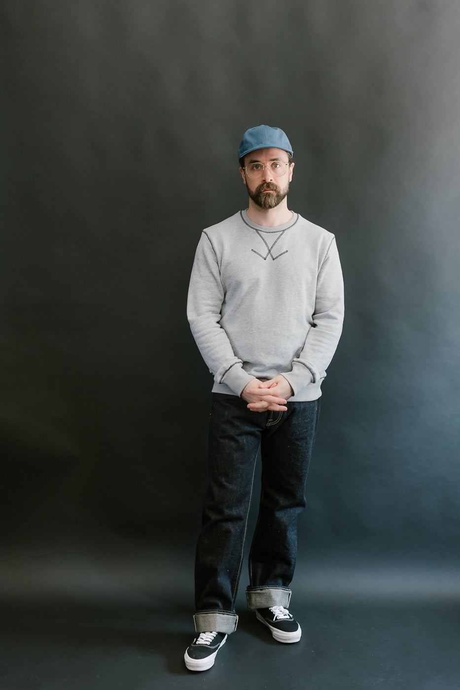 Unstructured Baseball Hat - Mock Blue