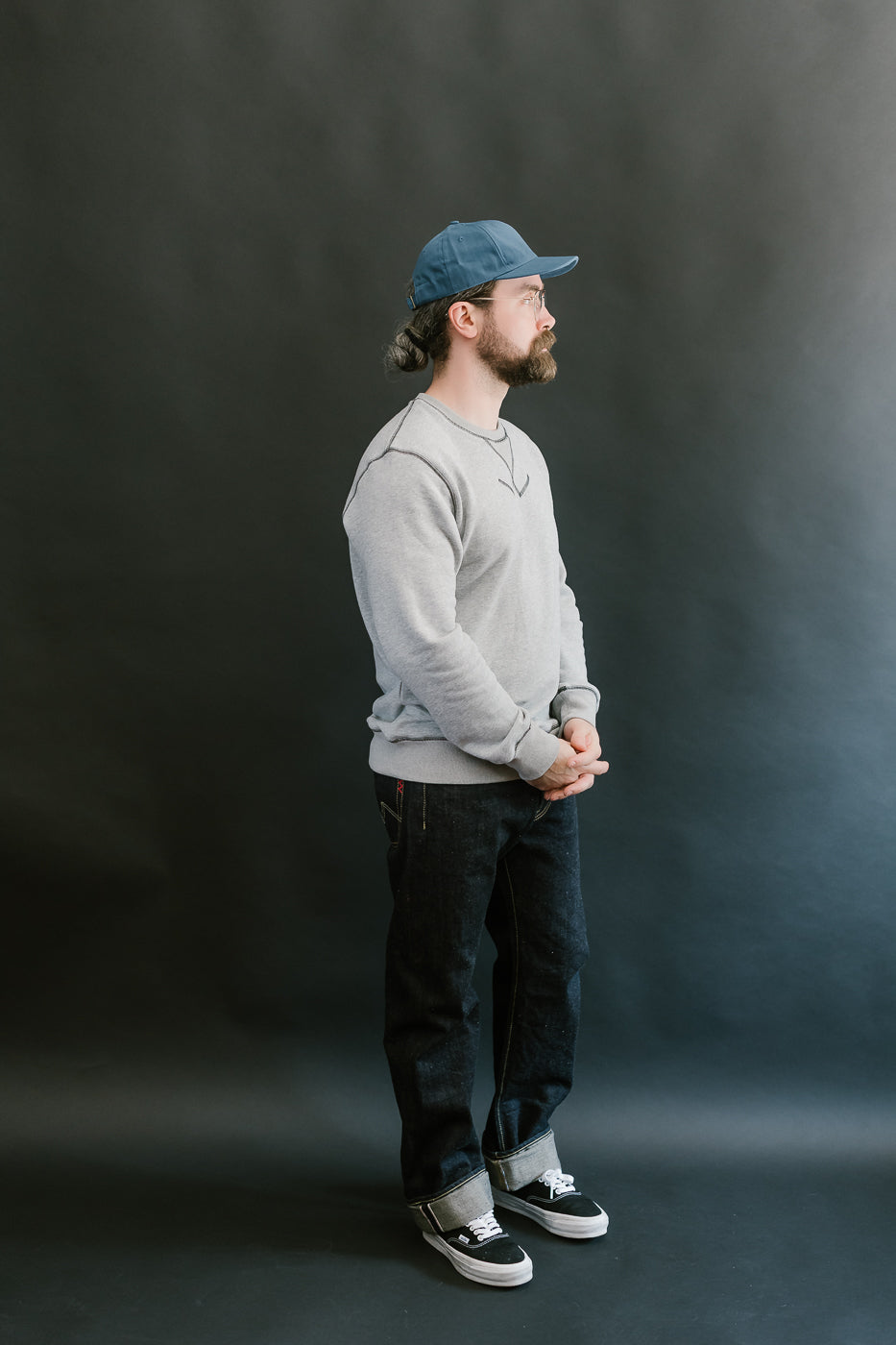 Unstructured Baseball Hat - Mock Blue