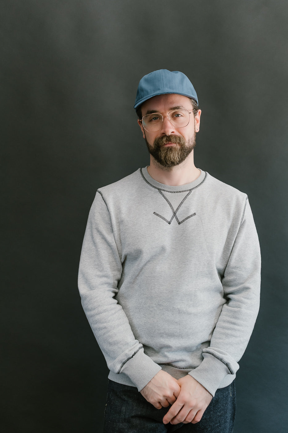 Unstructured Baseball Hat - Mock Blue