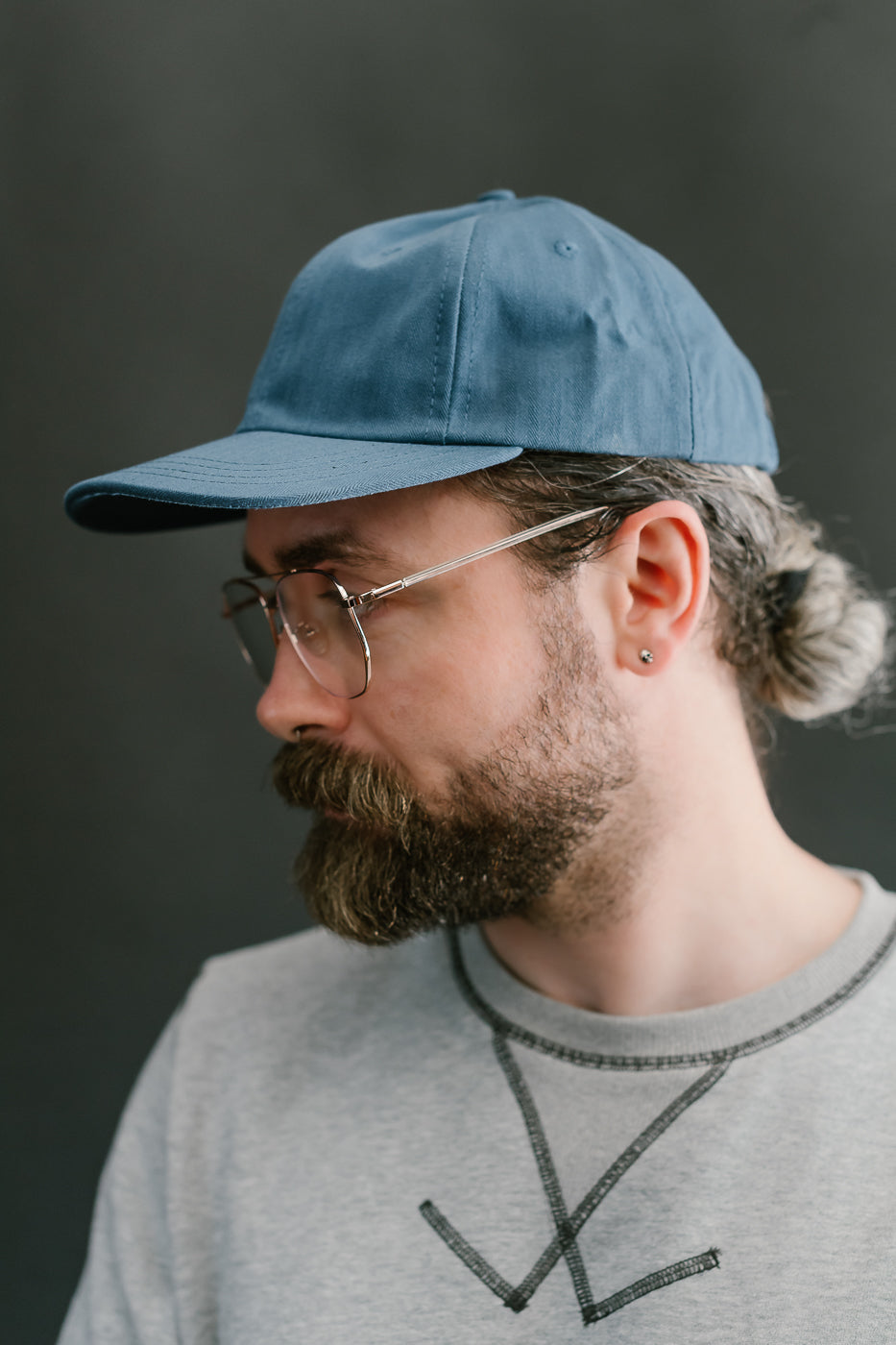 Unstructured Baseball Hat - Mock Blue