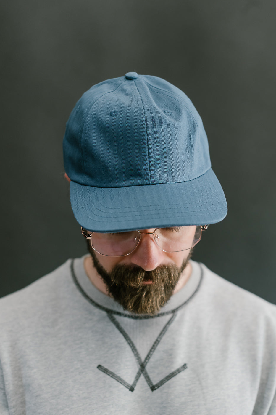 Unstructured Baseball Hat - Mock Blue