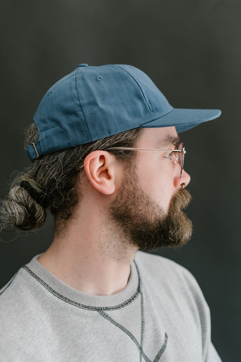 Unstructured Baseball Hat - Mock Blue