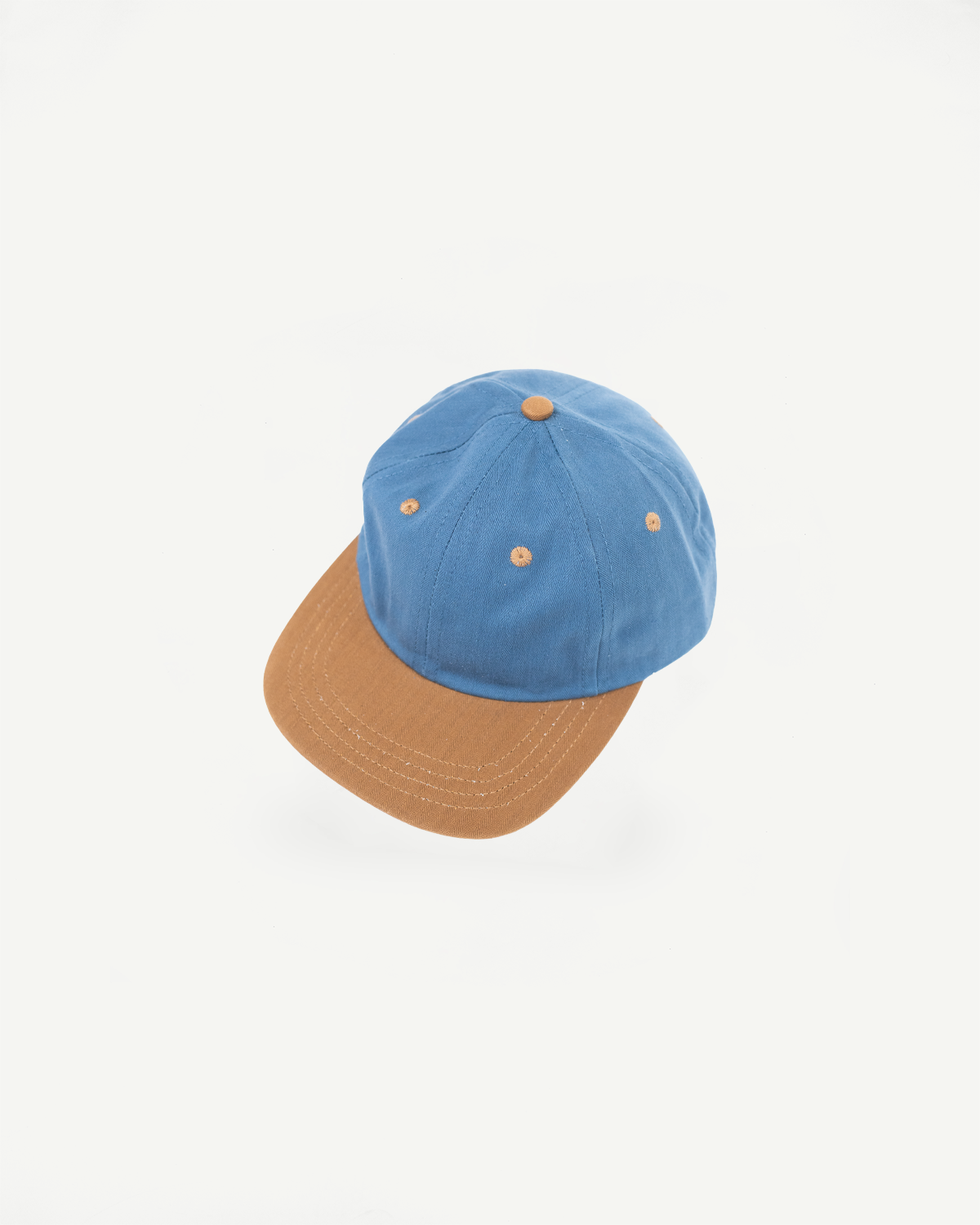 Unstructured Baseball Hat - Mock Blue/Nicotine