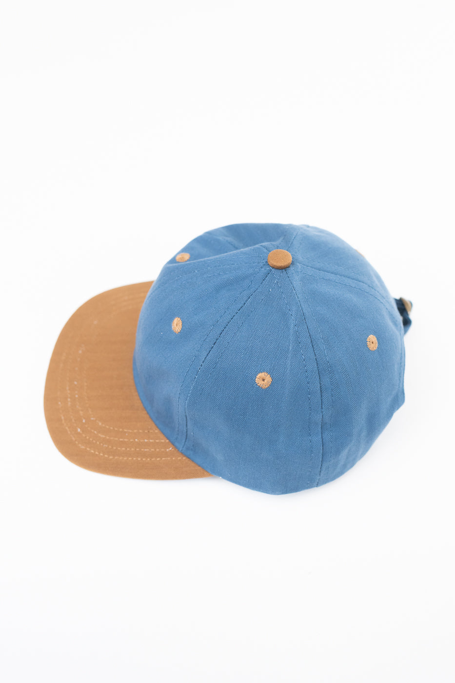 Unstructured Baseball Hat - Mock Blue/Nicotine