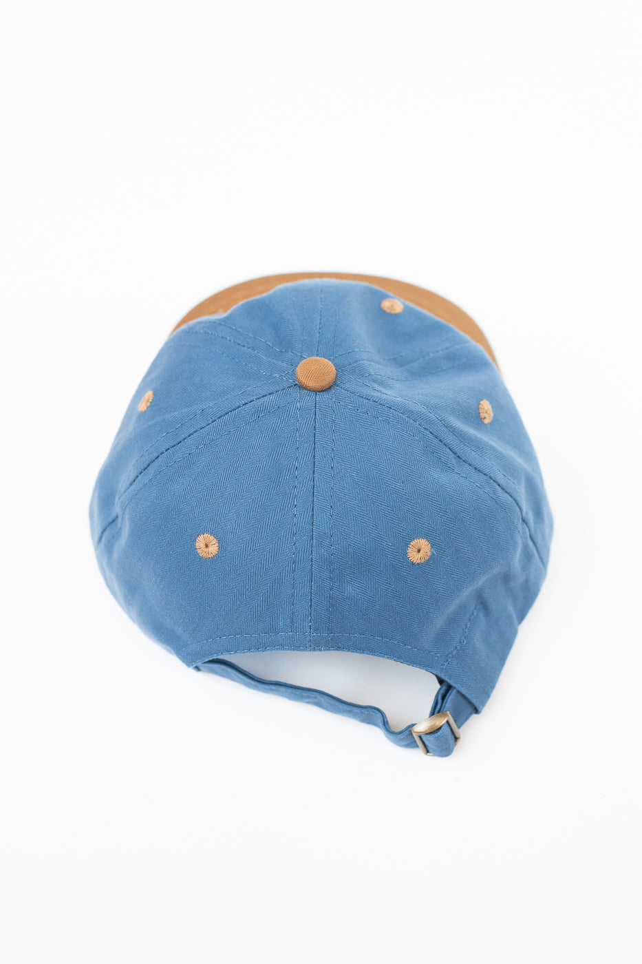Unstructured Baseball Hat - Mock Blue/Nicotine