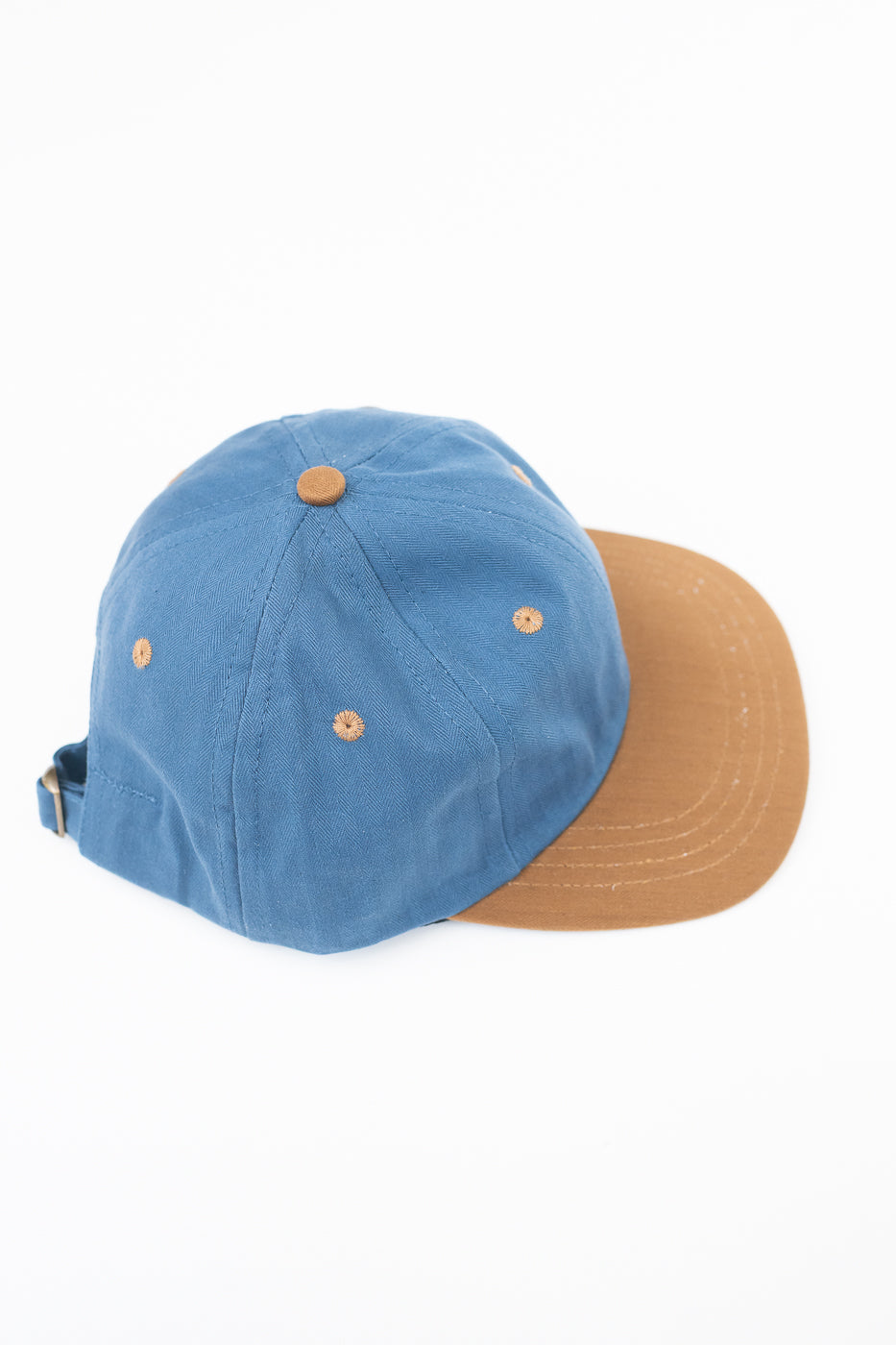 Unstructured Baseball Hat - Mock Blue/Nicotine