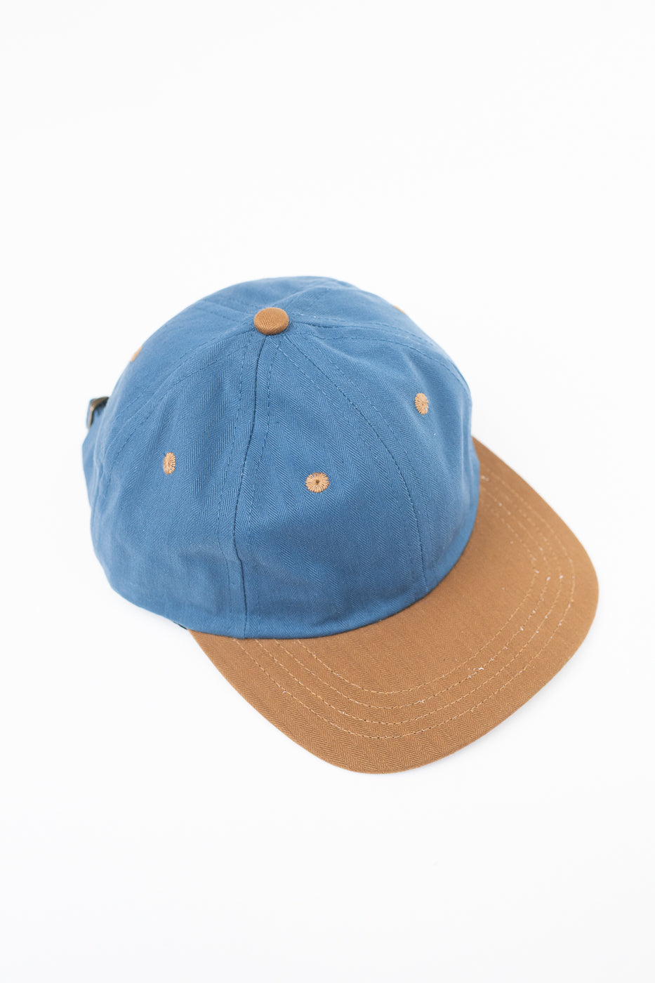 Unstructured Baseball Hat - Mock Blue/Nicotine