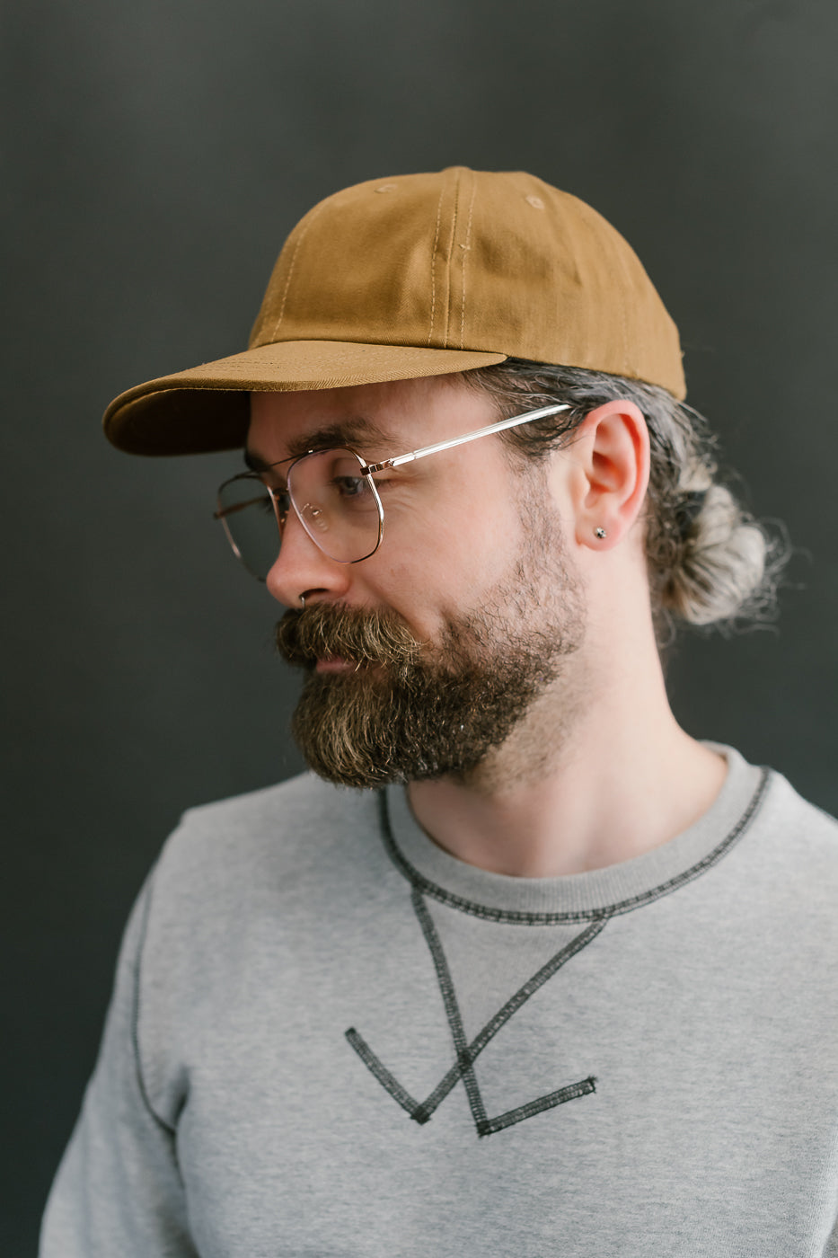 Unstructured Baseball Hat - Nicotine