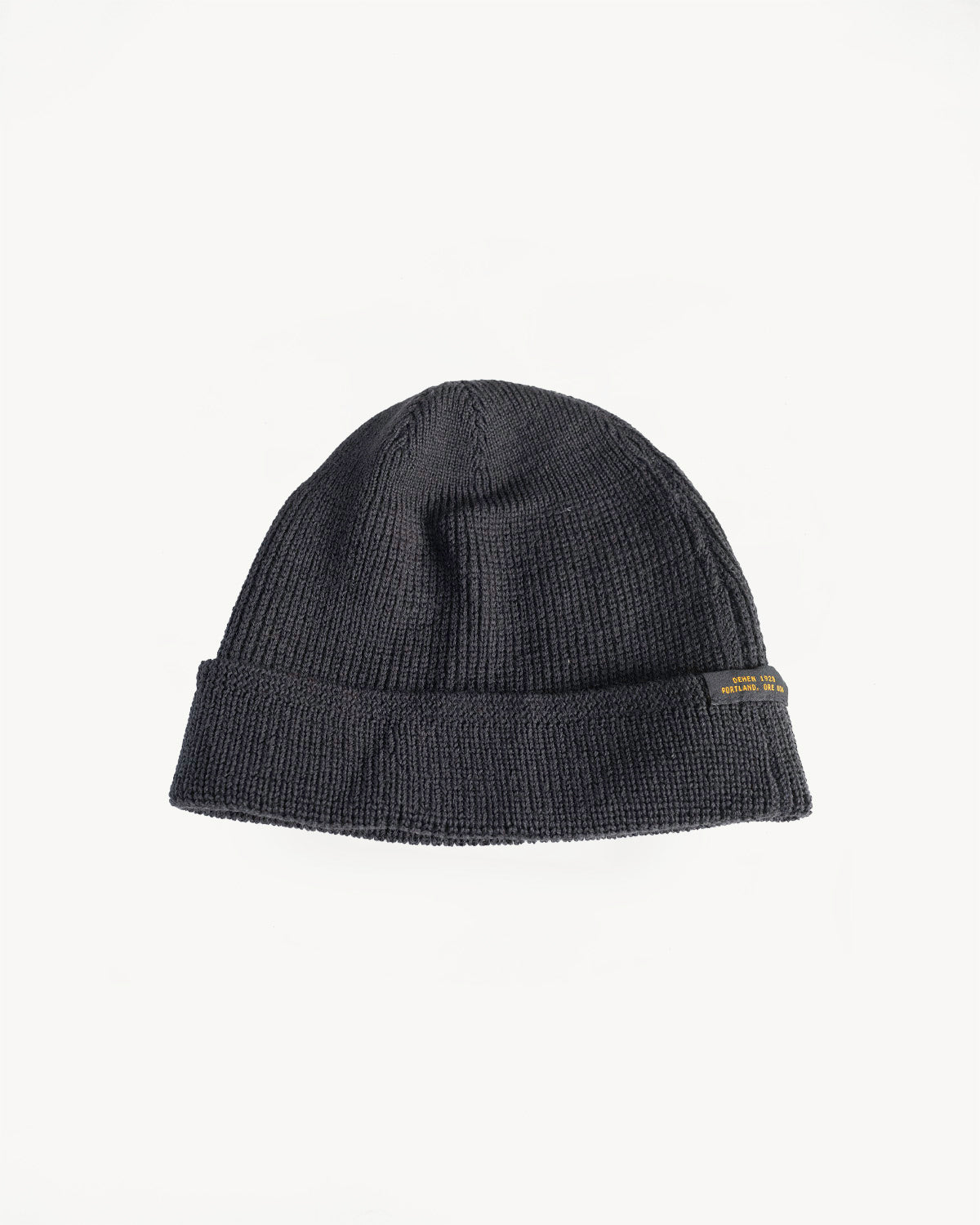 Wool Knit Watch Cap - Dark Charcoal