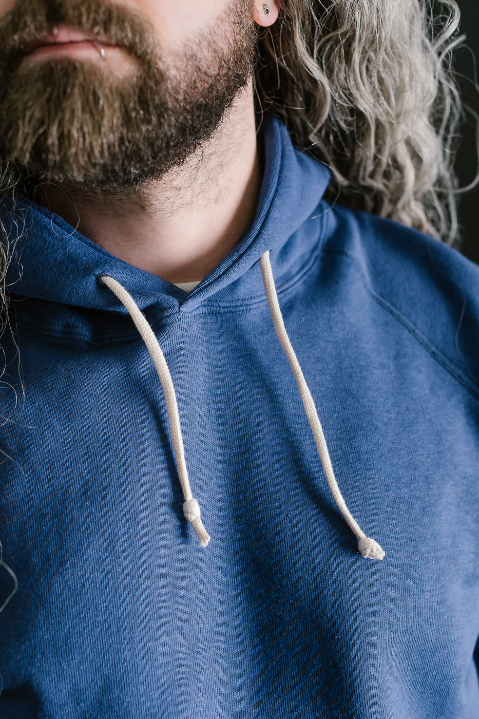 Lot 262 - Four Needle Raglan Hoodie - Blue