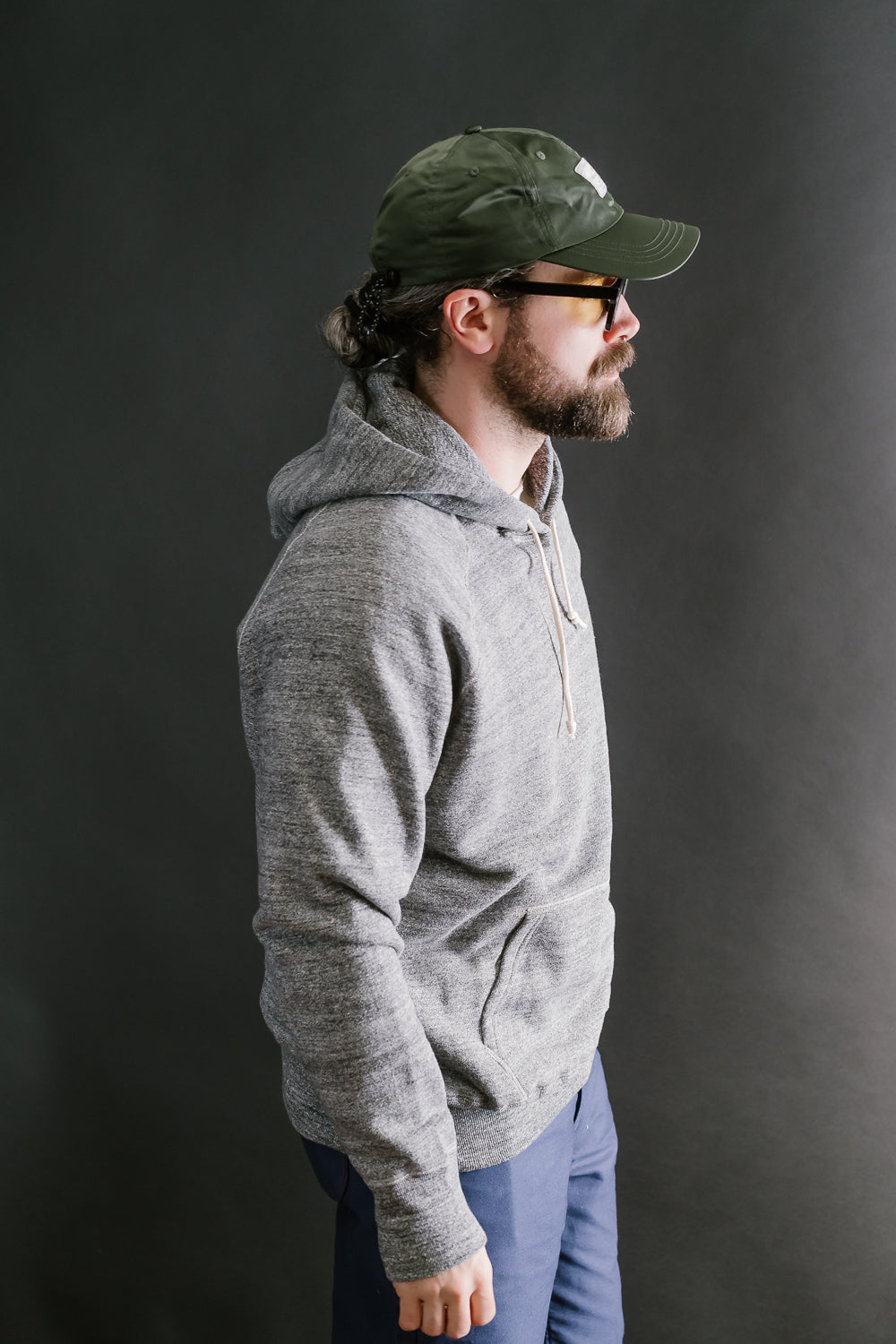 Lot 262 - DENIME - Four Needle Raglan Hoodie - Dark Heather
