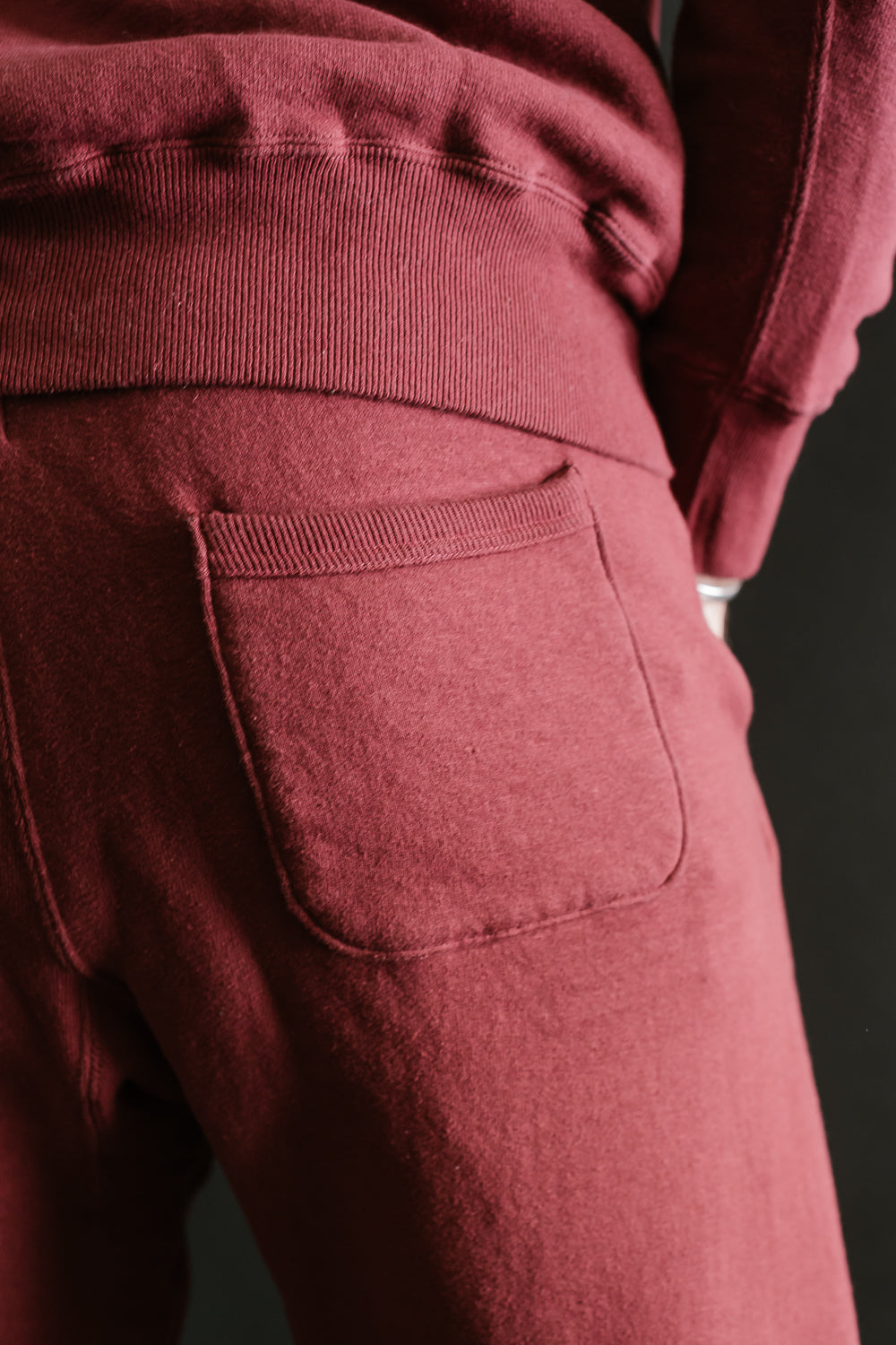 Lot 87006 - Loop Wheel Sweatpants - Burgundy