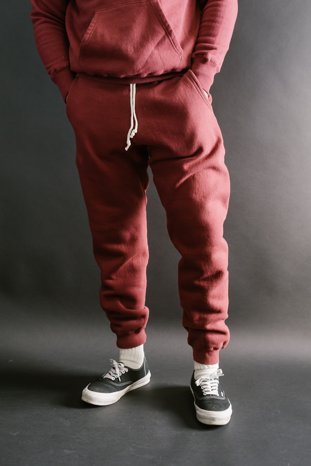 Lot 87006 - Loop Wheel Sweatpants - Burgundy