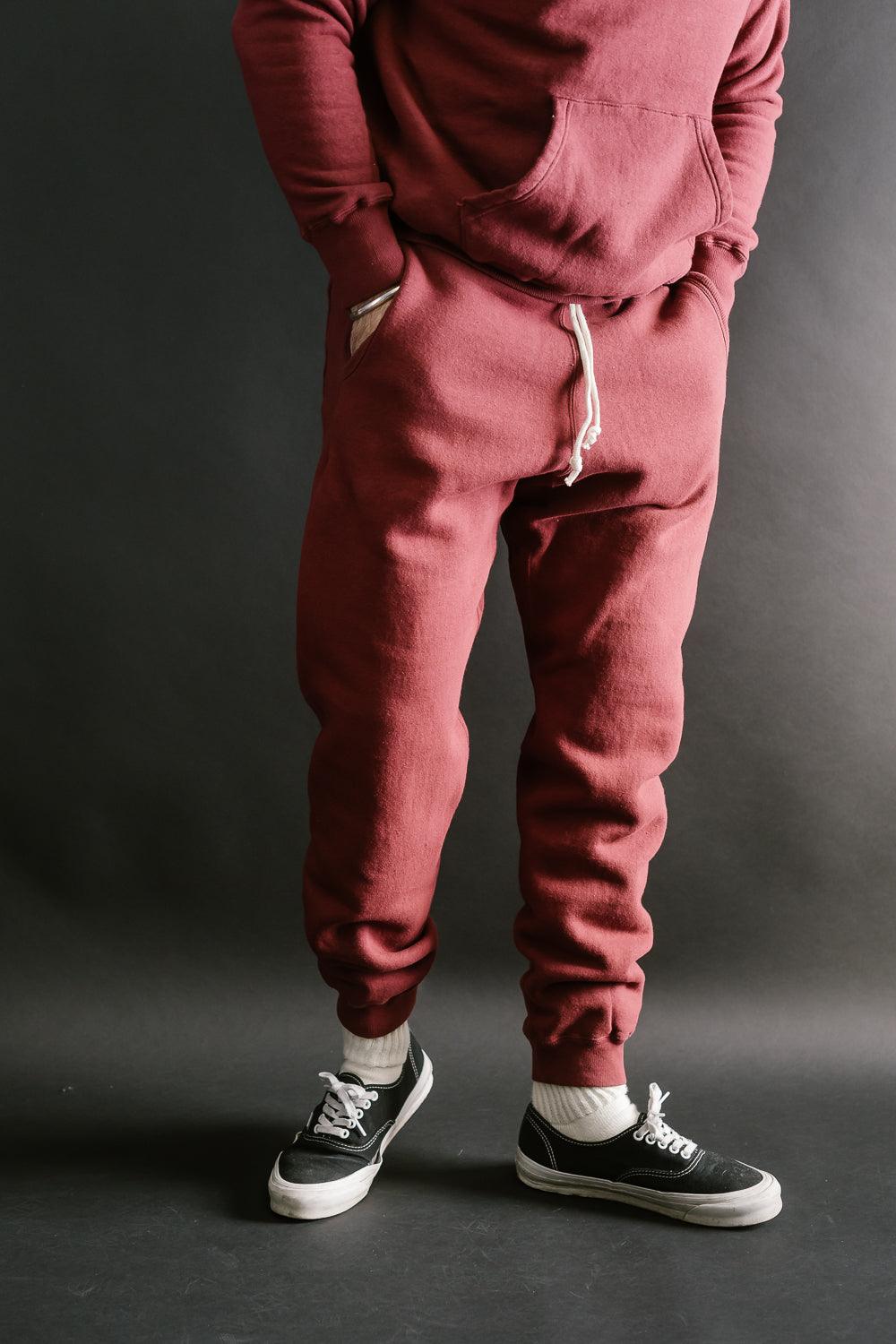 Lot 87006 - Loop Wheel Sweatpants - Burgundy