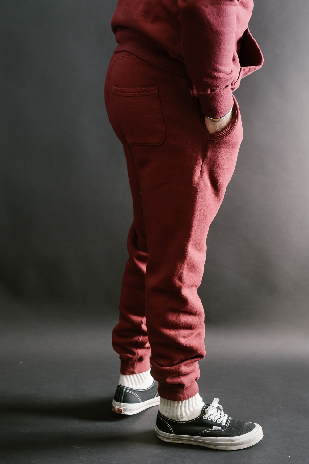 Lot 87006 - Loop Wheel Sweatpants - Burgundy