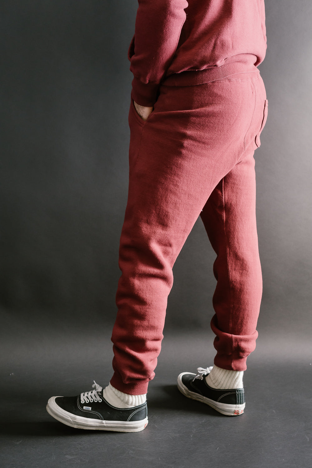 Lot 87006 - Loop Wheel Sweatpants - Burgundy