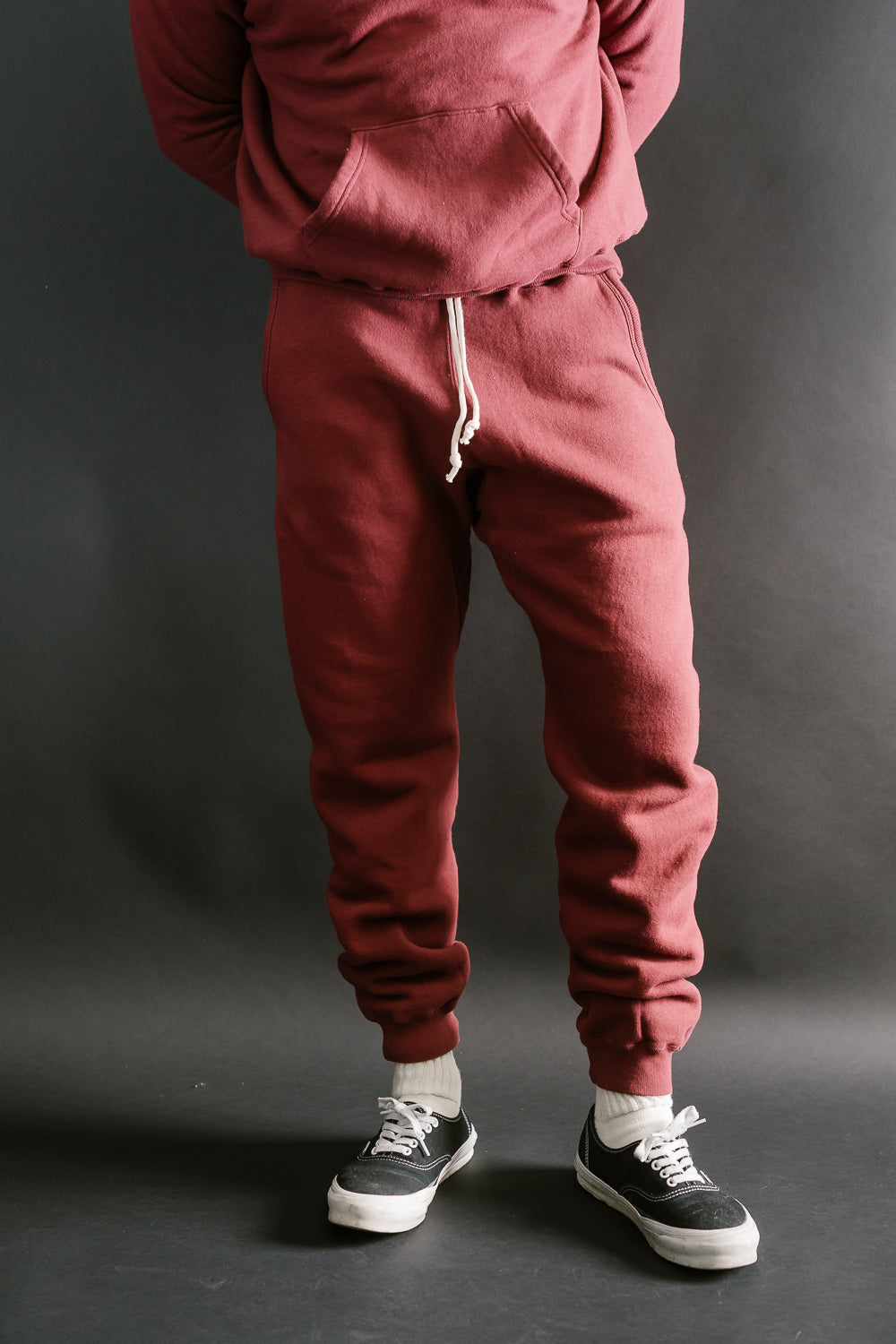 Lot 87006 - Loop Wheel Sweatpants - Burgundy