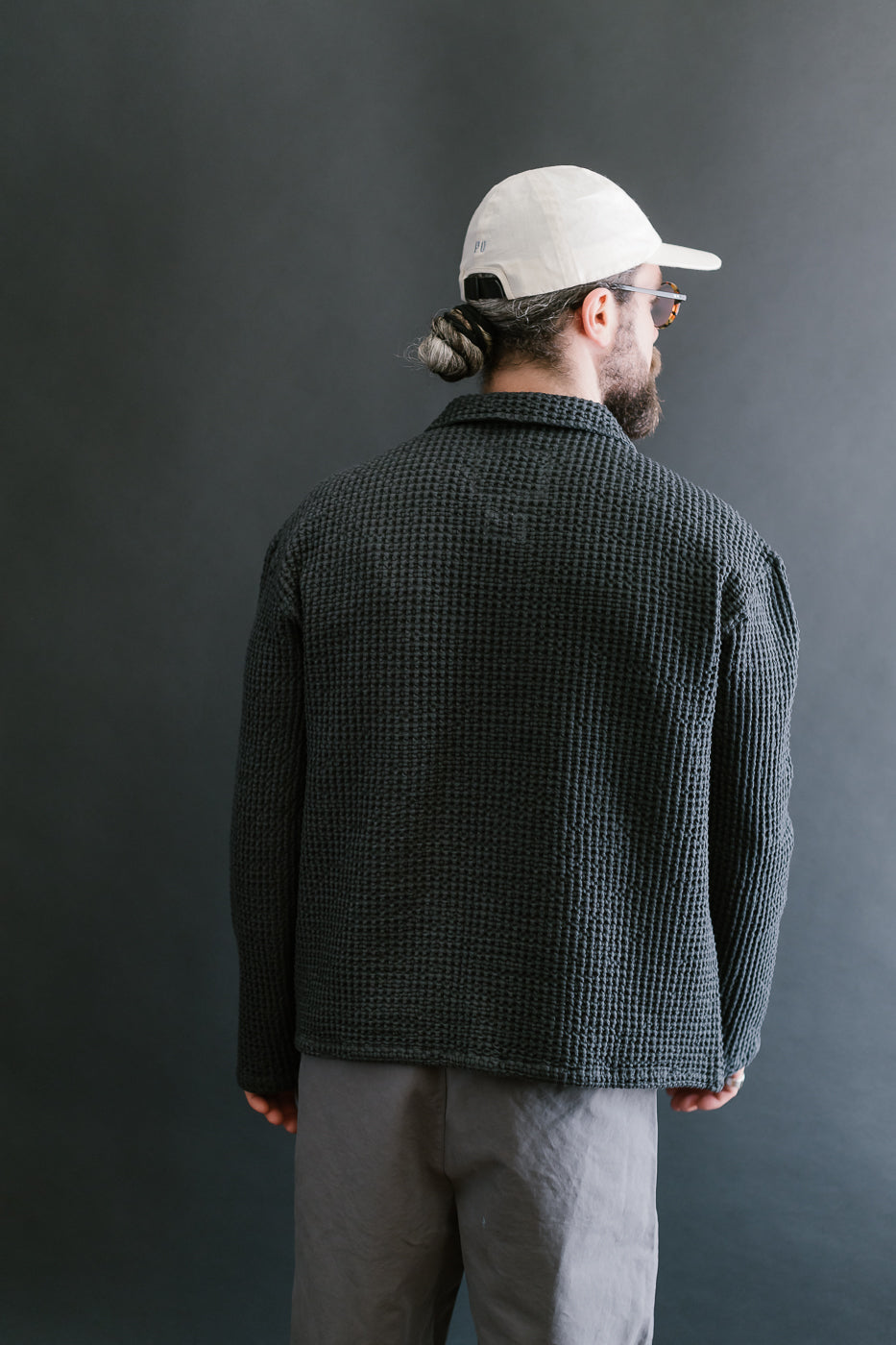 M-I-006 - Cabana Shirt Chickpea Cotton - Asphalt