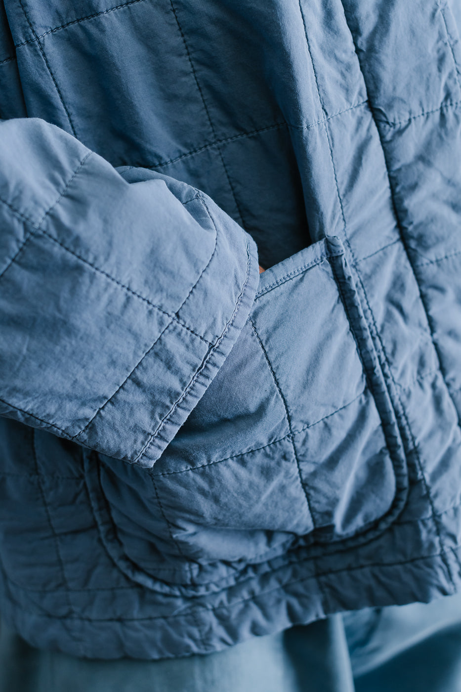 M-B-008 - Edo Jacket Cotton Quilt - Infinity Blue