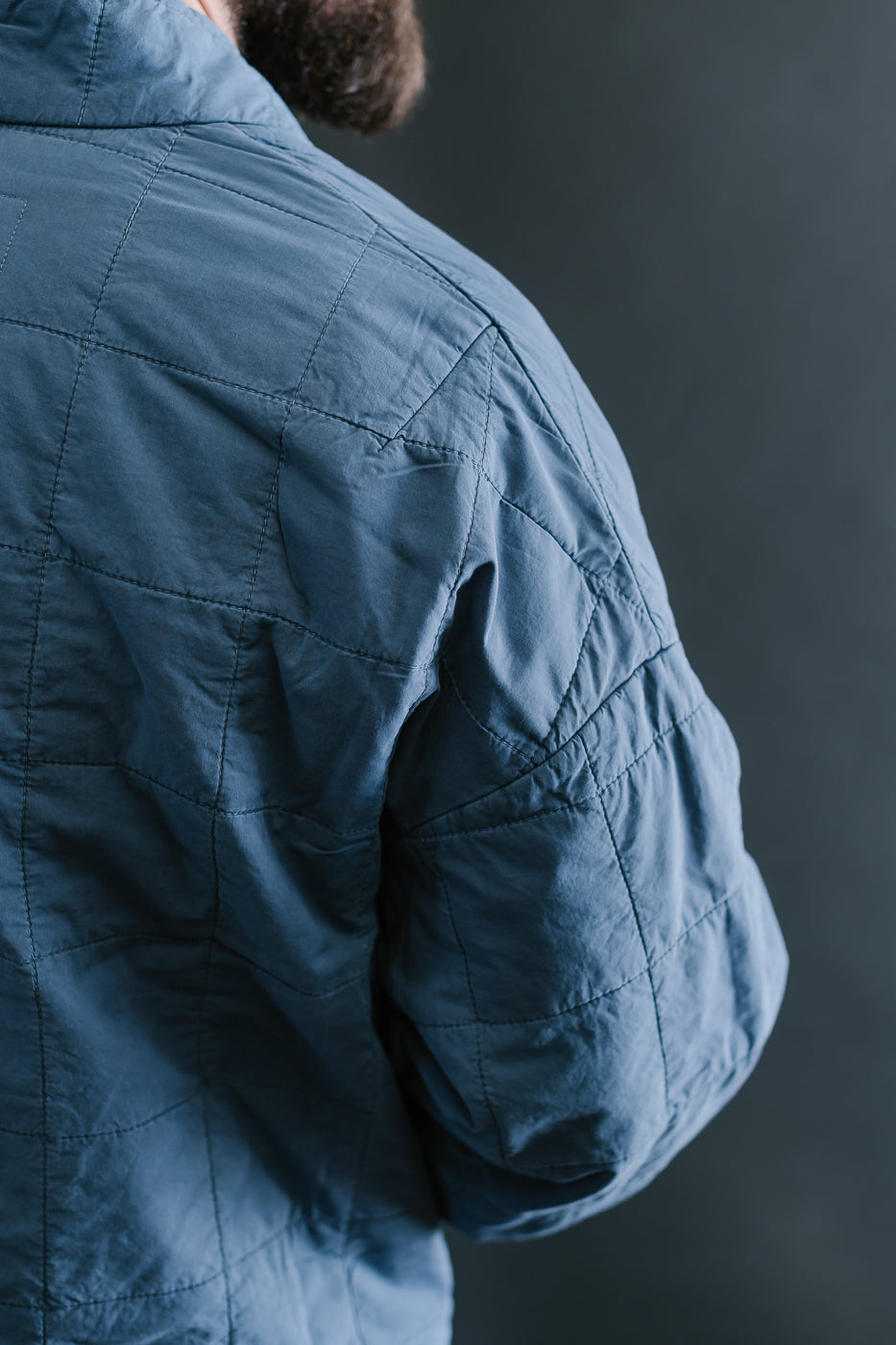 M-B-008 - Edo Jacket Cotton Quilt - Infinity Blue