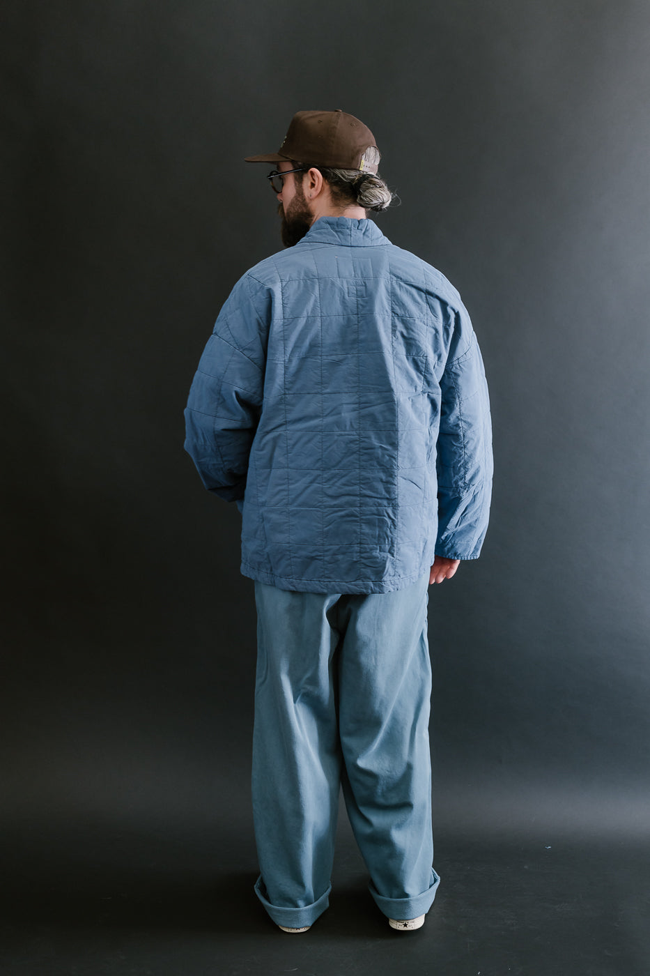M-B-008 - Edo Jacket Cotton Quilt - Infinity Blue