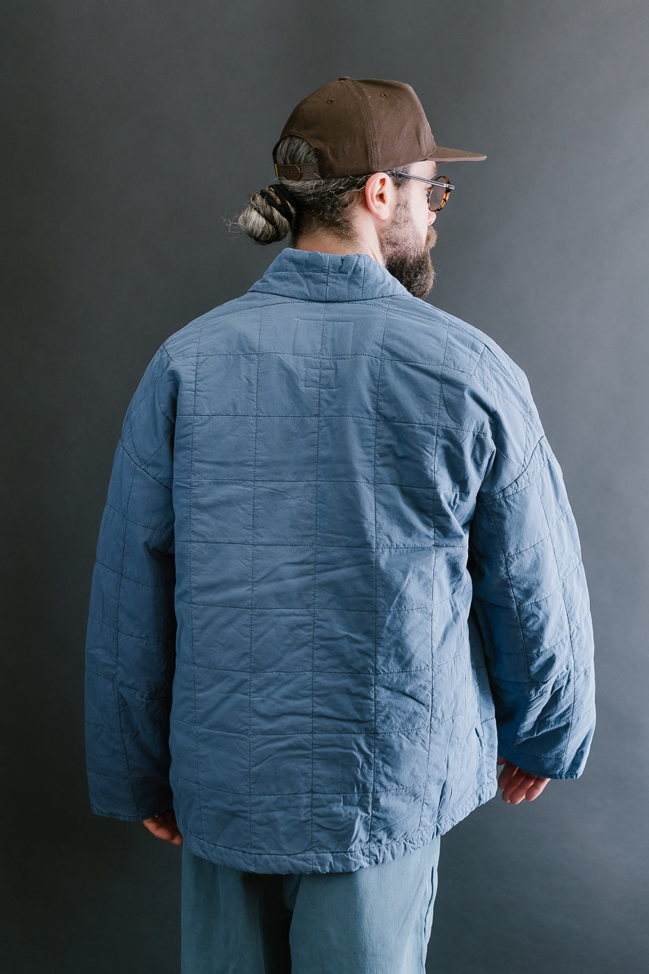 M-B-008 - Edo Jacket Cotton Quilt - Infinity Blue