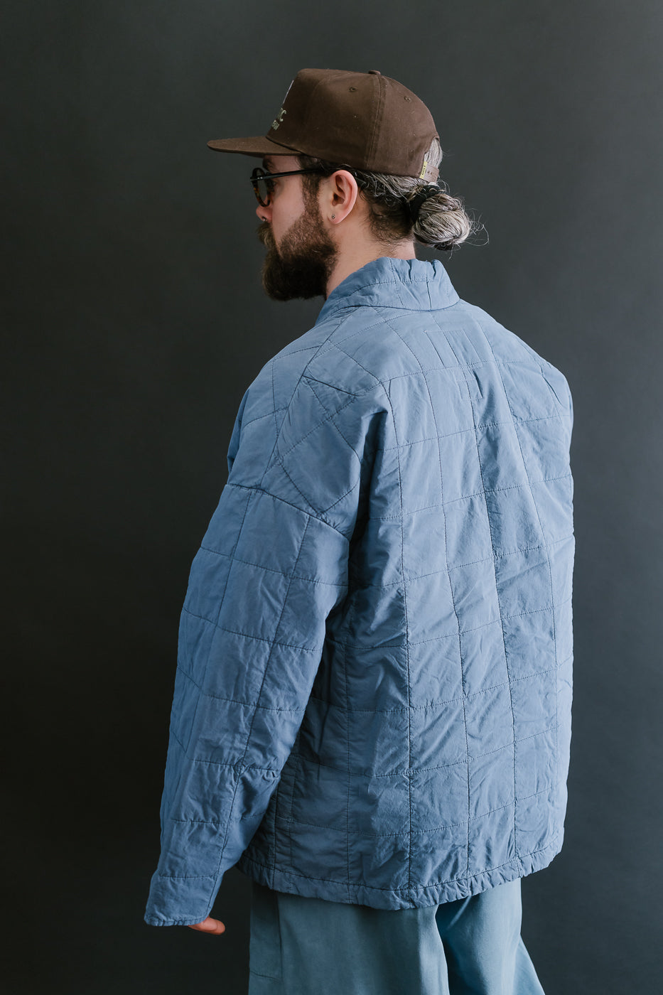 M-B-008 - Edo Jacket Cotton Quilt - Infinity Blue