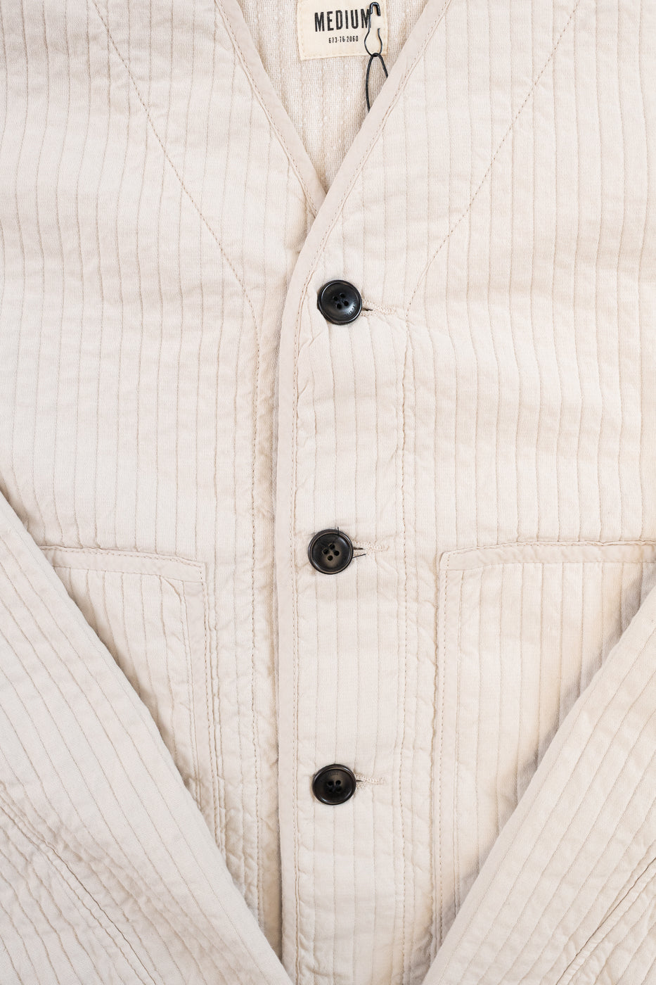 M-B-019 - Baseball Cardigan Armor Quilt Cotton - Shell