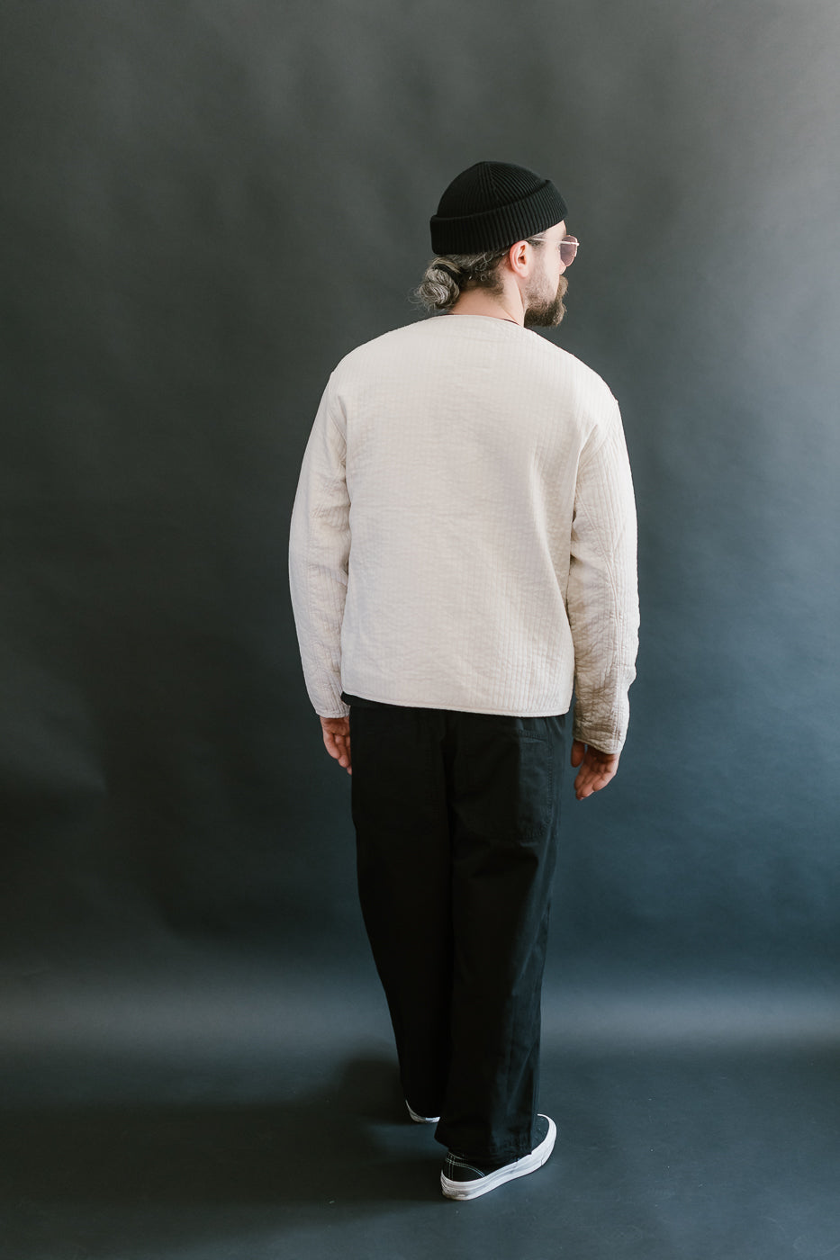 M-B-019 - Baseball Cardigan Armor Quilt Cotton - Shell