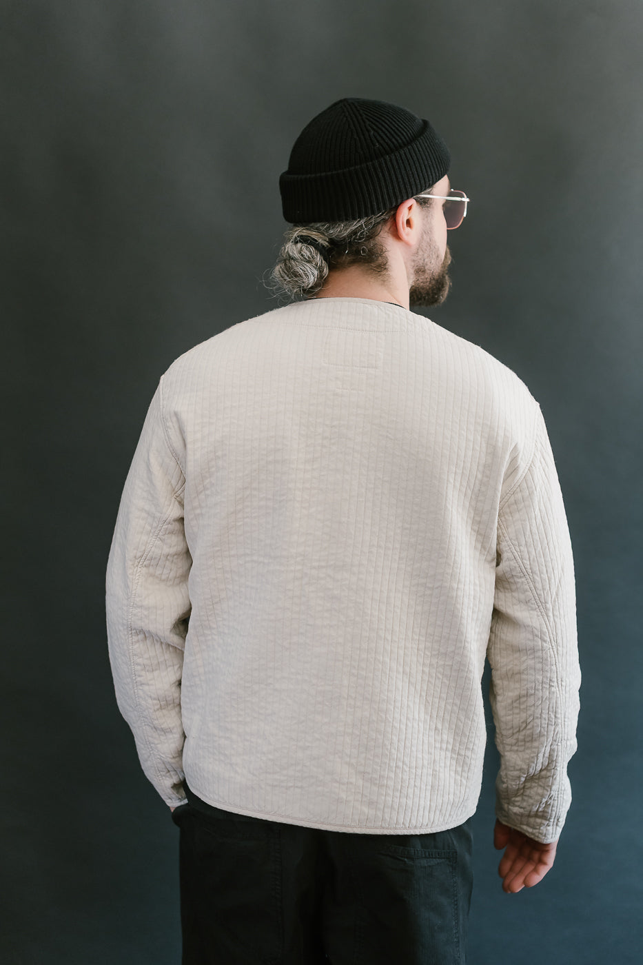 M-B-019 - Baseball Cardigan Armor Quilt Cotton - Shell