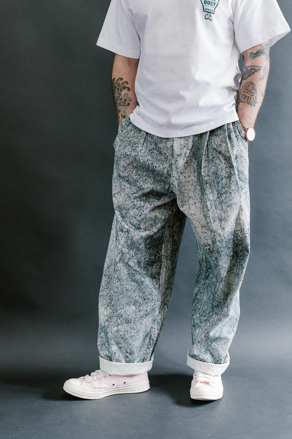 M-C-001 - Ambassador Pant Felino Cord - Beige, Ink